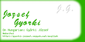 jozsef gyorki business card