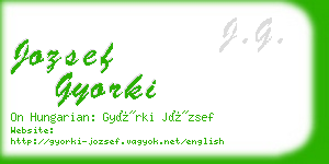 jozsef gyorki business card